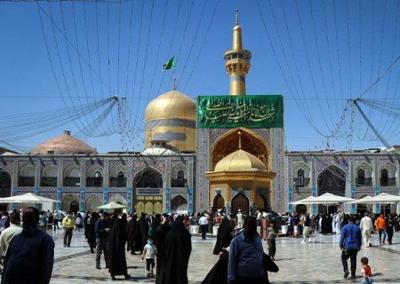 مراسم روز ولادت امام کاظم(ع) در حرم امام رضا(ع) برگزار شد