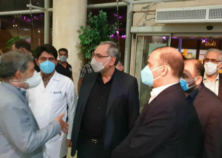 وزیر بهداشت روند درمان بیماران کرونایی در مشهد را مورد بررسی قرار داد
