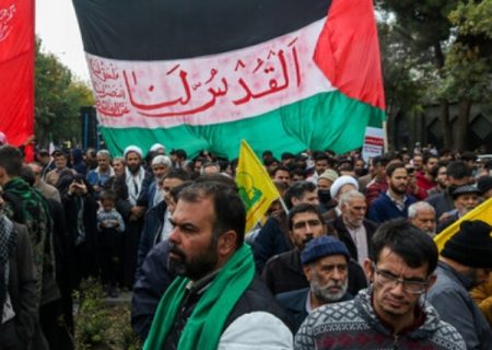 راهپیمایی حمایت از غزه از حرم مطهر رضوی تا چهارراه شهدا