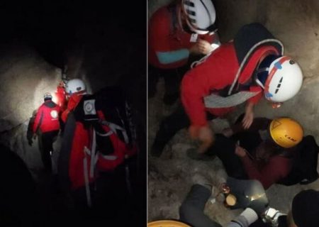 ۱۰ ساعت تلاش برای نجات طبیعت‌گردان گرفتار در ارتفاعات چشمه شارک