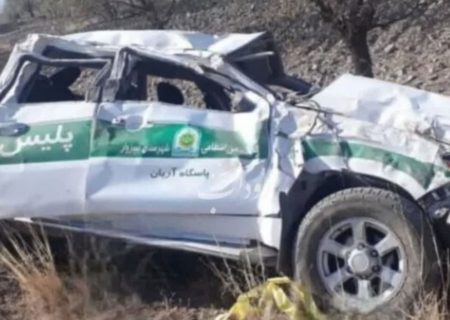 ۲ مامور نیروی انتظامی سبزوار در سانحه رانندگی آسمانی شدند