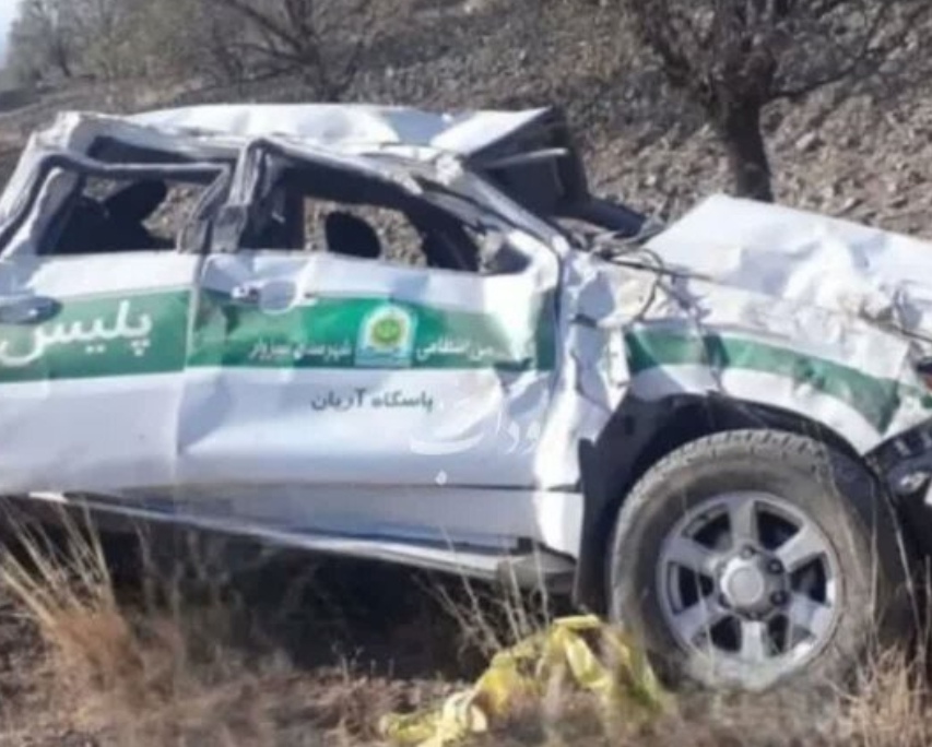 ۲ مامور نیروی انتظامی سبزوار در سانحه رانندگی آسمانی شدند