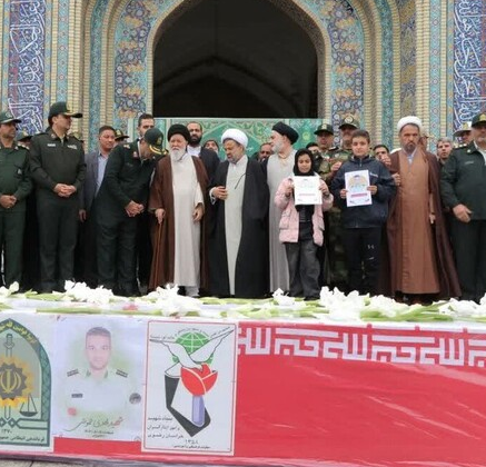 تشییع شهید مشهدی حادثه تروریستی تفتان