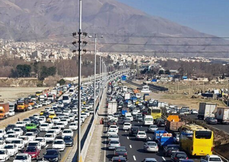 ترافیک در مسیرهای تفرجگاهی خراسان رضوی سنگین است