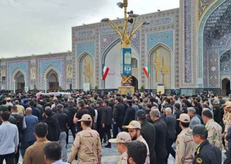 پیکر ۲ مامور پلیس حادثه انفجار مواد محترقه در مشهد تشییع شد