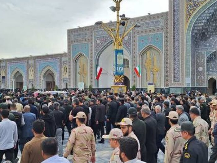 پیکر ۲ مامور پلیس حادثه انفجار مواد محترقه در مشهد تشییع شد