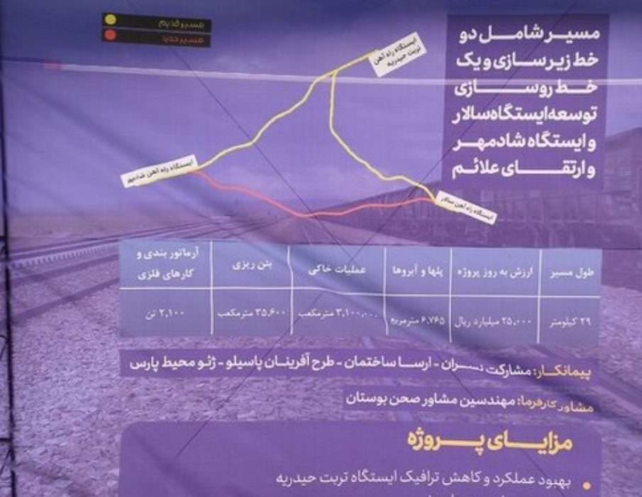 کمربند ریلی سالار – شادمهر، نقطه عطفی در توسعه زیرساخت‌های حمل‌ونقل ریلی شرق کشور