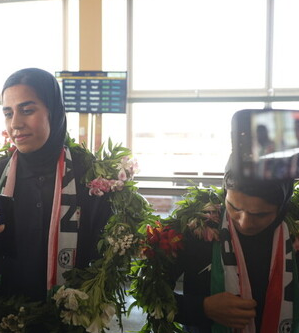 ملی‌پوشان فوتبال بانوان به ایران بازگشتند