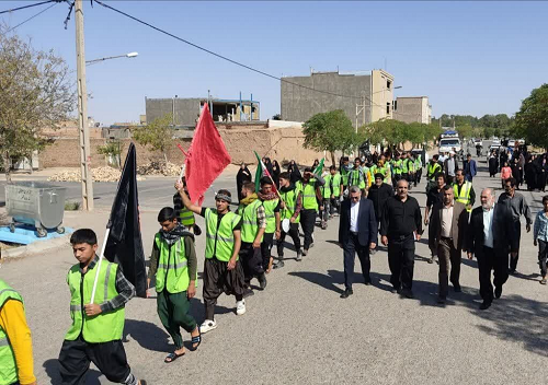 ۱۵۰۰ زائر پیاده از خواف عازم مشهد شدند