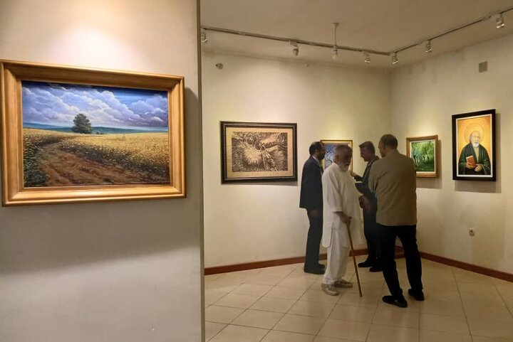 «زیبای فر خداوند است»؛ تجلی دوستی و هنر در پیوند شعر و نقاشی