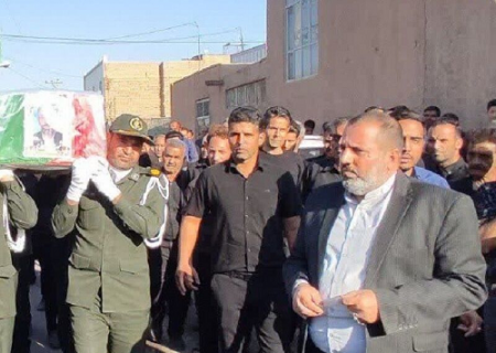 پیکر جانباز شهید دوران دفاع مقدس در بجستان تشییع شد