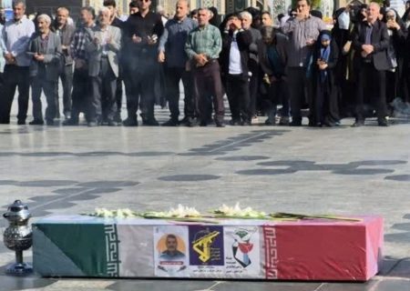 تشییع پیکر مطهر جانباز ۷۰ درصد شهید حسن بهرام‌فر