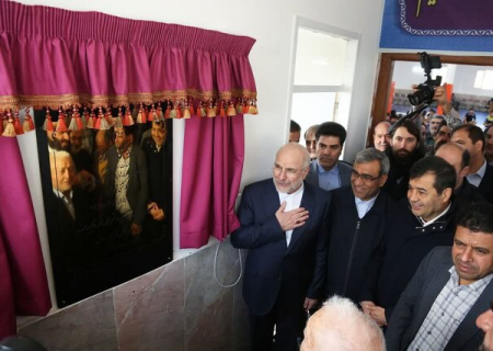 خانه کشتی طرقبه با حضور رئیس مجلس به بهره‌برداری رسید