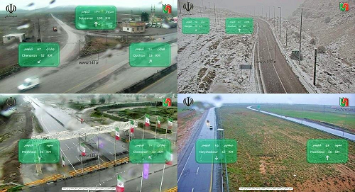 جاده‌های خراسان رضوی بارانی و لغزنده است